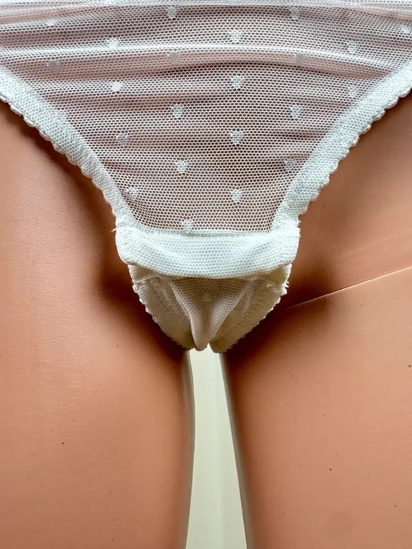 INC INTIMATES Lace Mesh Molded Cup Underwire Thong Bodysuit Sz MD White Cup C-D - Image 11
