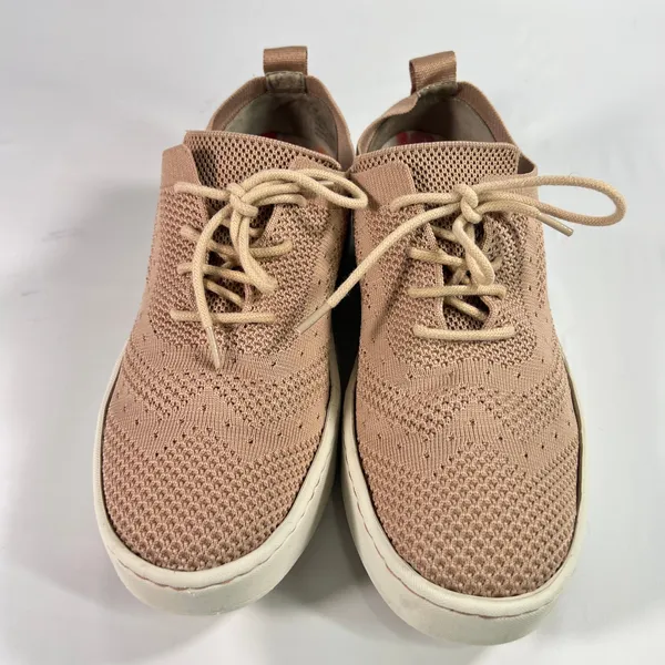 Born Sunburst Woven Platform Sneakers Blush Pink Knit Size‎ 8M Lace Up Comfort - Image 3