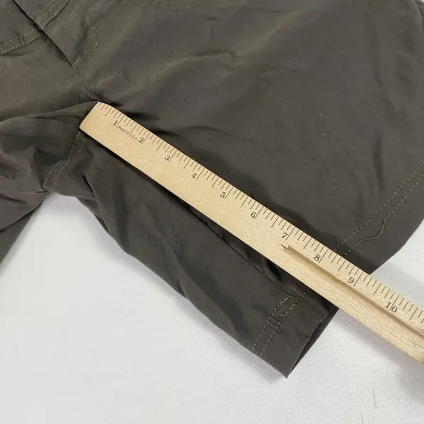 Athleta Shorts Womens 30 Brown Bermuda Utility Nylon Spandex Pockets Zip Closure - Image 4