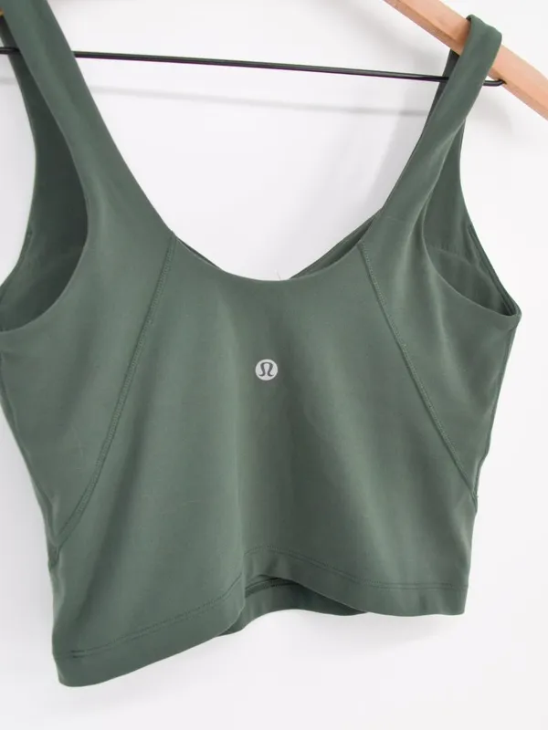 Lululemon Align Tank Top Light Support, A/B Cup Dark Green 6 - Image 3