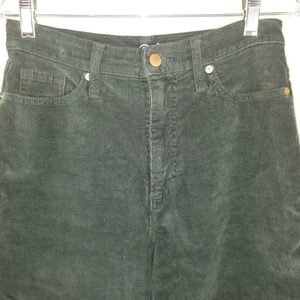 Universal Thread Womens Vintage Straight Green Corduroy Pants 4/27 High Rise - Image 13