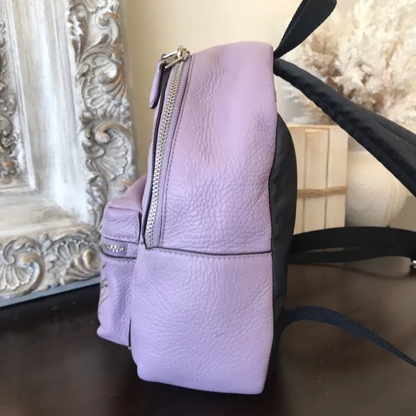 x Chelsea Champlain Leather Mini Charlie Backpack, Lilac Purple, F77899 - Image 9