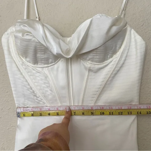 House of CB L‎ D-DD Myrna Ivory Corset Slip Dress white NWOT $269 - Image 10