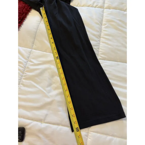 Athleta Barre Skinny Flare Pants In PowerVita Black Side slit Women’s XS Yoga - Image 9