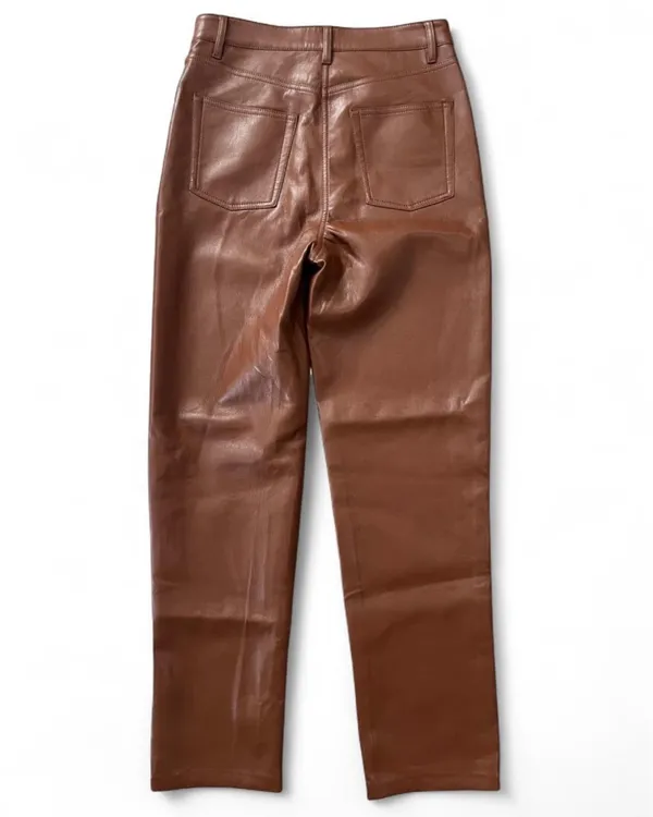 Aritzia Wilfred Melina Vegan Leather Straight Leg Pant - Image 3