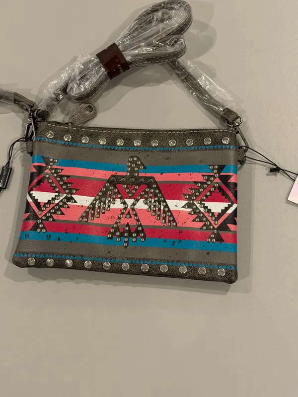 Montana West Aztec Collection Crossbody Clutch - Image 4
