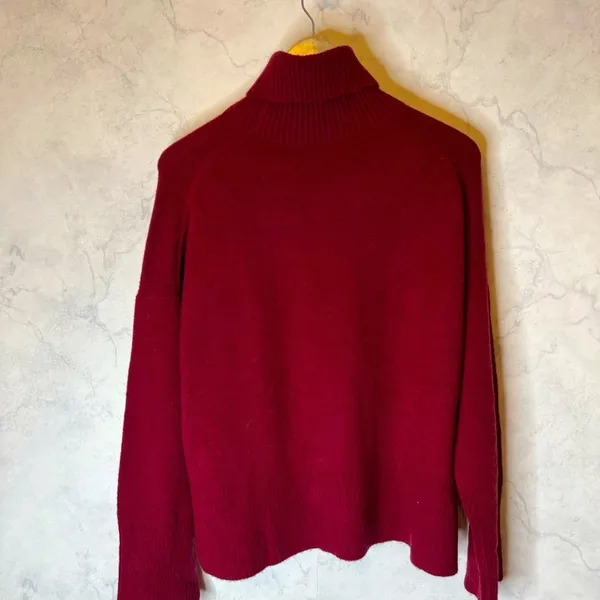 J. Crew Red Turtleneck Sweater in Supersoft Yarn - Image 7