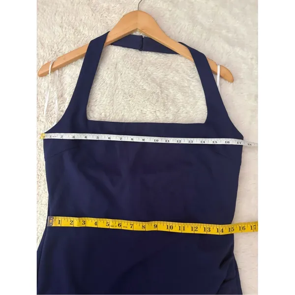 Lulus Prominent Charm Navy Halter Bodycon Tulip Midi Dress Size XL Cocktail - Image 7