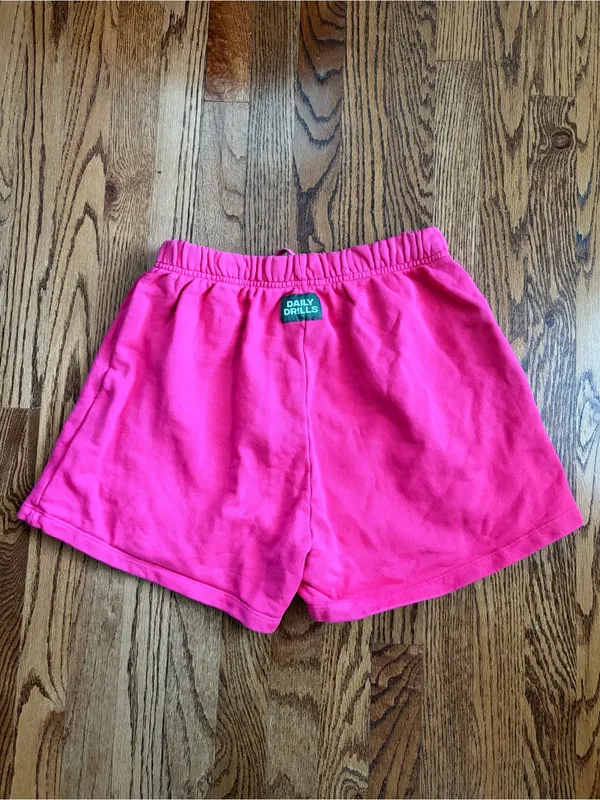Daily Drills French Terry Sweat Shorts Hot Shot Pink XS/S - Image 4