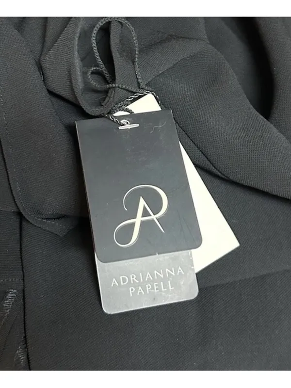 Adrianna Papell Dress Size 8 Black High Low Hem Sleeveless NWT - Image 5