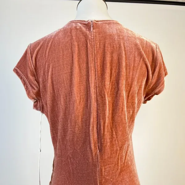 NWT Reformation Brecken Velvet Knit Midi Dress Dusty Pink Size M - Image 10