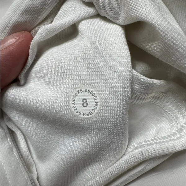 Lululemon White Hooded Full Zip Athletic Jacket Size 8 Dash into Dusk - Image 10