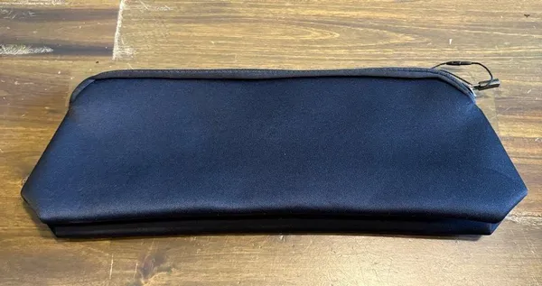 Skims Neoprene Black Pouch Zip Bag Travel Case Storage Logo Kim Kardashian - Image 2