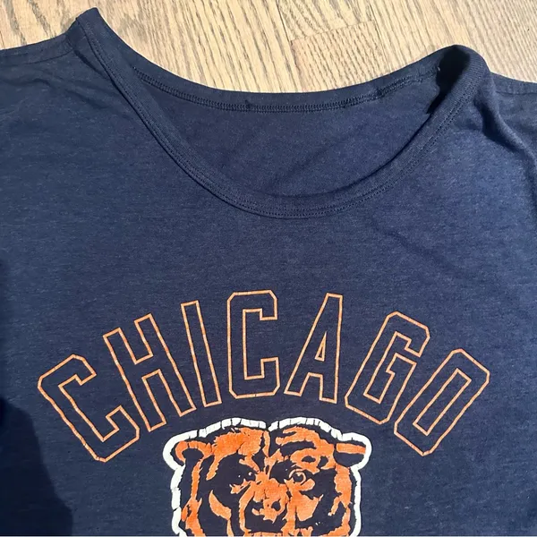 Nike MLB Chicago Bears Vintage‎ Blue Short Sleeve Tee with Classic Crew Neck - Image 4