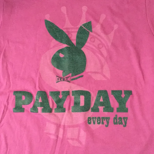 Playboy Payday Everyday T-shirt Stretchy Soft Lite Purple Size Medium - Image 2