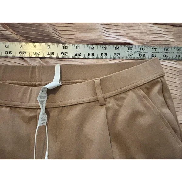 NEW Halara Flex Women's High Waisted Side Pocket Trousers Pants XL Beige - Image 9