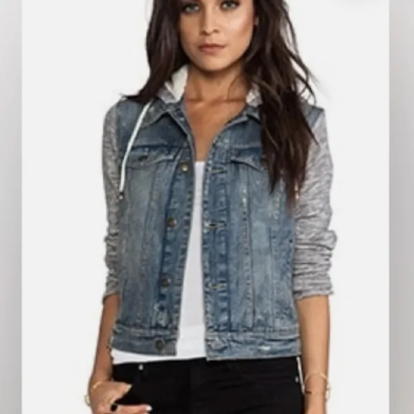 Free People denim knit jacket - Image 10