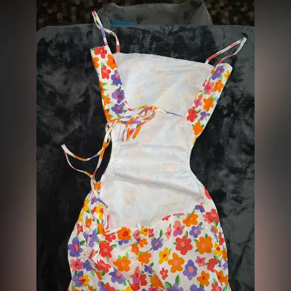 Peppermayo Summer Air Linen Mini Dress in Blooming Size 6 New with tag - Image 11