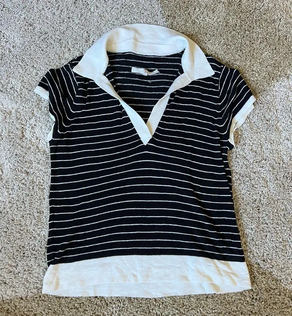 7 For All Mankind Striped polo top - Image 2