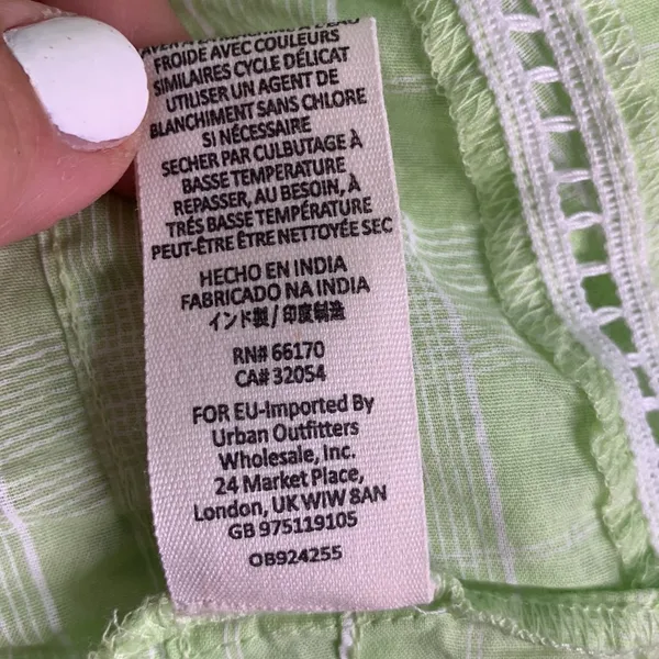 Free People Lime Green Time Out Boho Cottagecore Lace Tunic Top W-690 Size S - Image 13