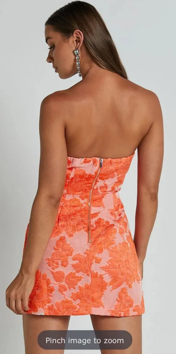 Showpo Orange Mini Dress - Image 2