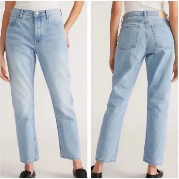 ✨Everlane The Curvy '90s Cheeky Straight Leg Ankle Button Fly Sz 27 Jeans✨ - Image 2