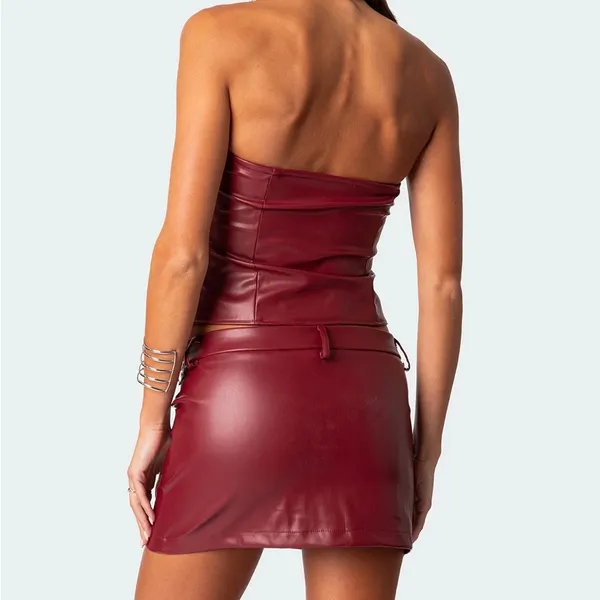 Edikted Red Leather Set - Image 2