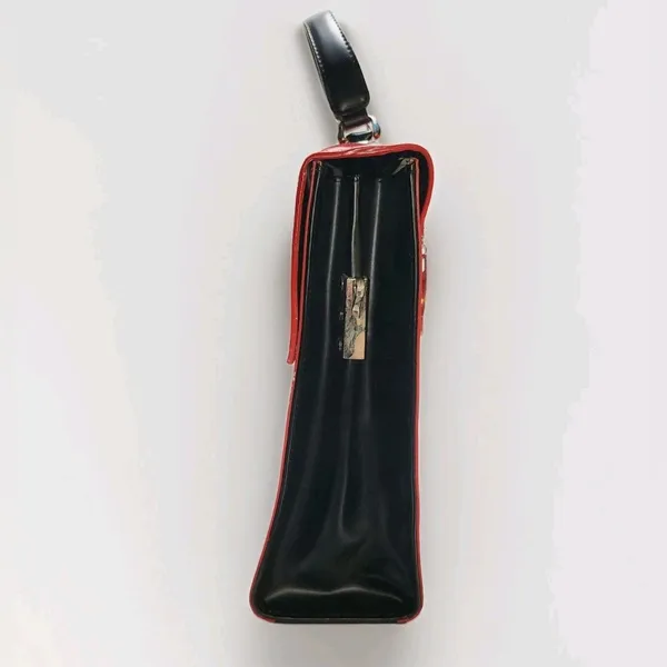 Beijo Business Class Red Patent Leather Large Top Handle Bag/Purse/Tote Rare - Image 5