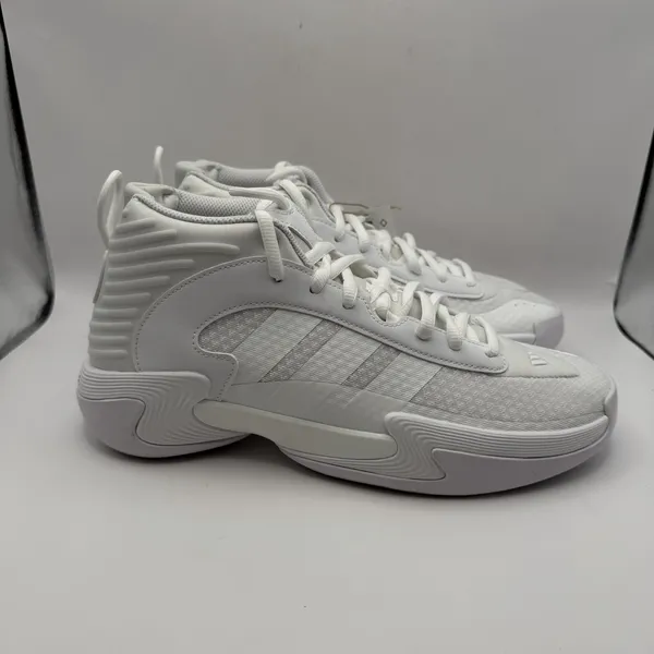 Women's Size 6 - ADIDAS Exhibit Select Mid Tea White IG6627 Basketball Sneaker - Image 3