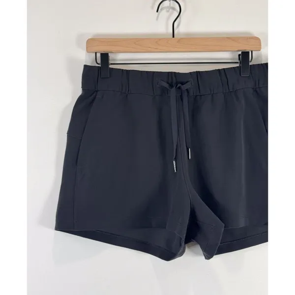 Lululemon Womens Shorts Black On the Fly Sweat Wicking Athletic Stretch Size 8 - Image 6