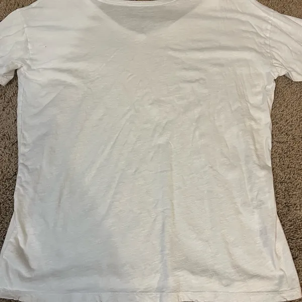 Aerie White V-Neck T-Shirt - Image 4
