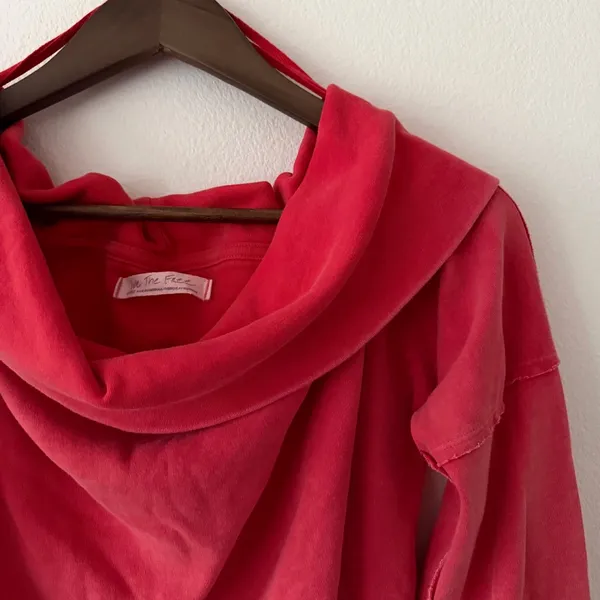 Free People Red Racer Not the Same Tee L - Image 9