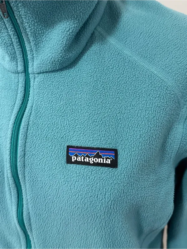 Patagonia Teal Zip-up Fleece Medium‎ - Image 3