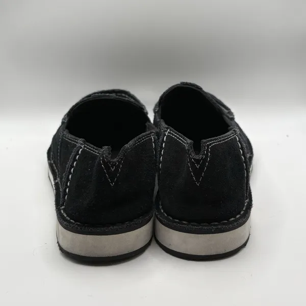 Ariat Crusier Womens Size 7.5B Black Suede Mocassin Boat Loafers Shoes 10027355 - Image 3