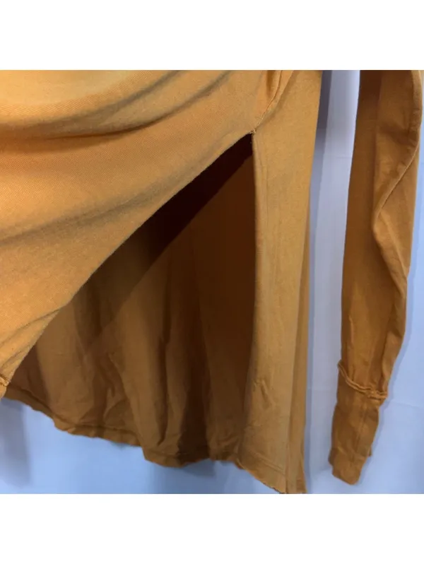 We The Free Mustard Cowl Neck Tunic Top Medium - Image 7