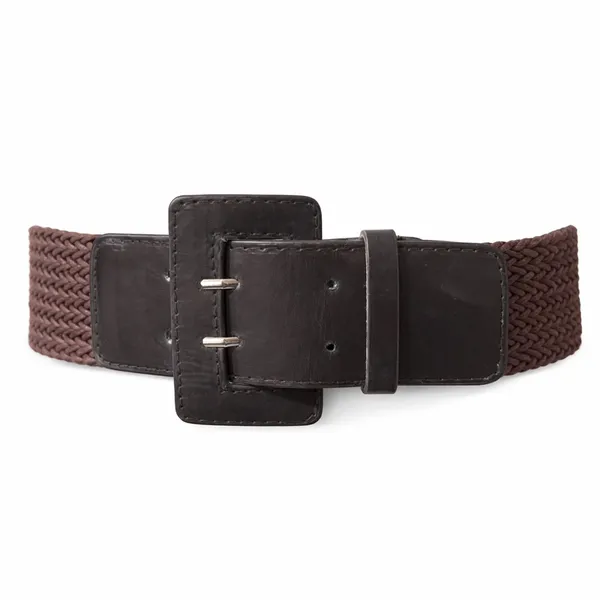 Vegan Leather Waist Belt Brown - Image 2