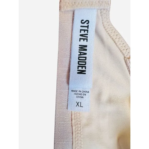 Steve Madden Women's Triangle X-Back Lounge Bra SM12151 Praline Size XL NWT - Image 4