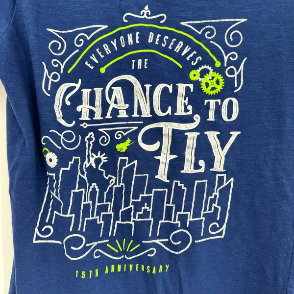 Wicked size small‎ graphic t-shirt blue white green 15th anniversary 100% cotton - Image 3