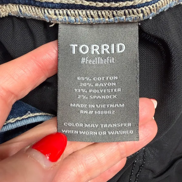 Torrid Plus 1X Lean Jean High Rise Slim Boot Jeans Pull On Stretch Smooth Soft - Image 10