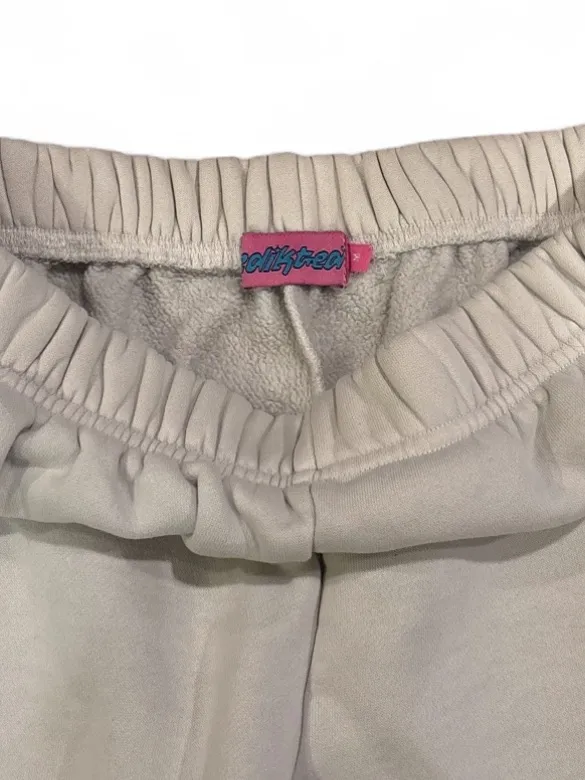 Edikted Cream Sweatpants Joggers Size Medium Loungewear Casual Cozy Comfy - Image 3