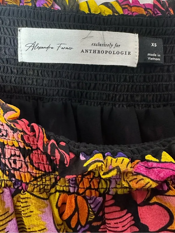 Anthropologie Alexandra Farmer Puff-Sleeved Blouse Top Size XS - Image 9