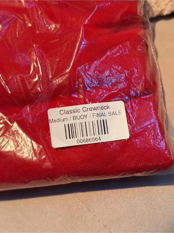 NWT Ray the Brand Classic Crewneck in Red Size M - Image 3