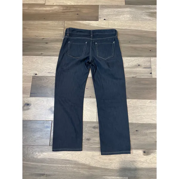 Athleta Jeans Size 14 Black Denim Light Wash Cotton Blend Mid Rise - Image 7