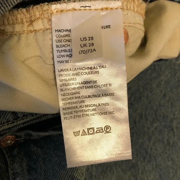 NEW Free People Acadia High Rise distressed Button Fly Jeans 28 - Image 14