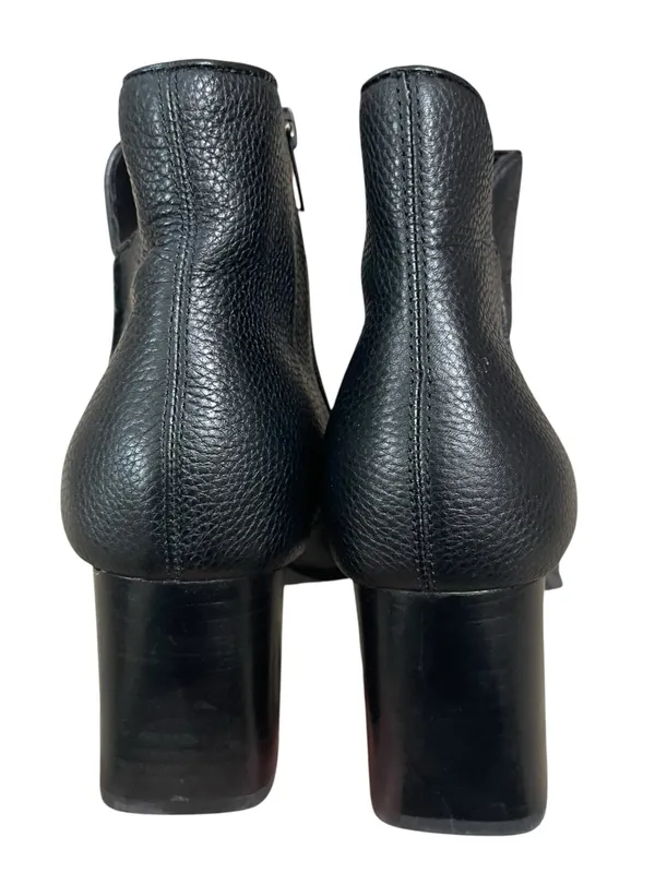 NYDJ Black Square Toe Block Heel Ankle Booties - Image 4