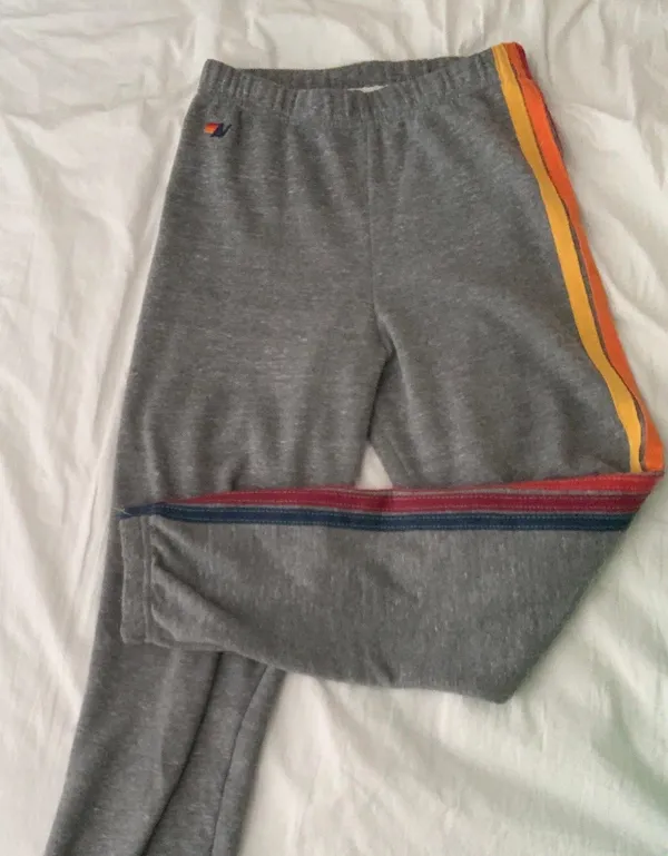 Aviator Nation 5-Stripe Sweatpants Heather Grey - Image 2
