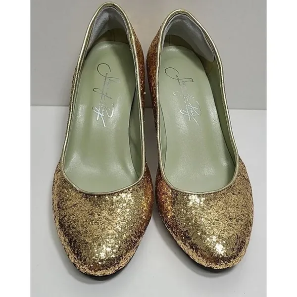 Shoes of Prey Glitter Kitten Heels Sparkly‎ Party Evening Dress Pumps Bridal - Image 4