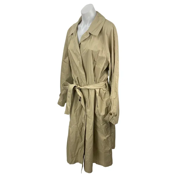 GAP Women's Oversized Beige Collar Long Sleeve Belted Midi Trench Coat Jacket XL - Image 3
