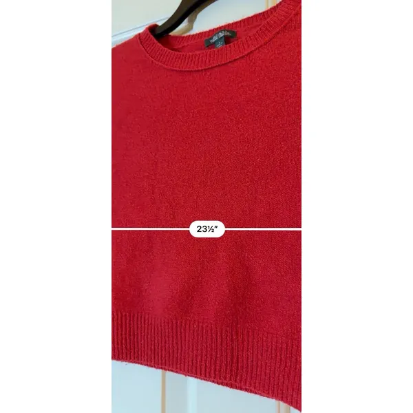 Wild Fable Cropped Lightweight Crewneck Pullover Sweater Red Women’s S New - Image 6