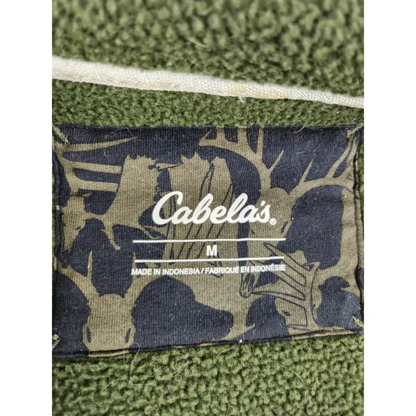 Cabelas Thick Realtree Camo Fleece Lined Hoodie Full Zip Jacket Hunting - MEDIUM - Image 8